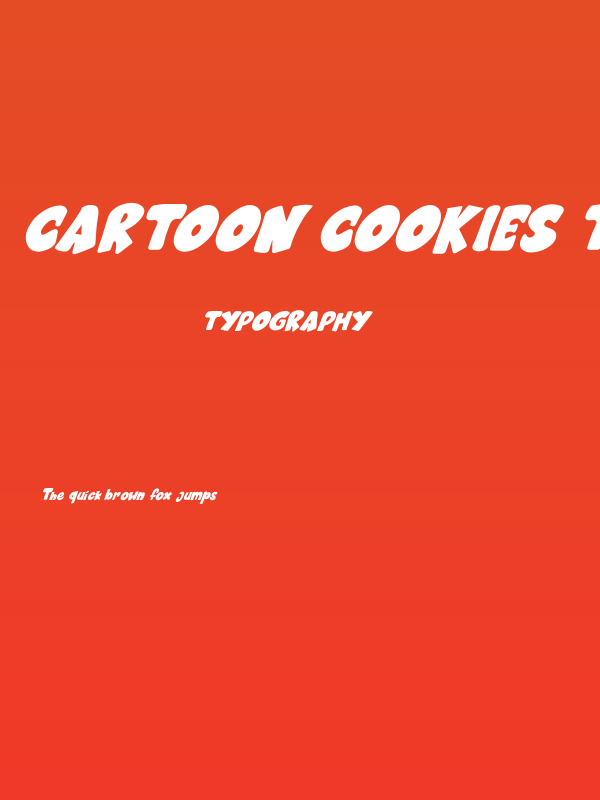 Cartoon cookies Tilted Poster