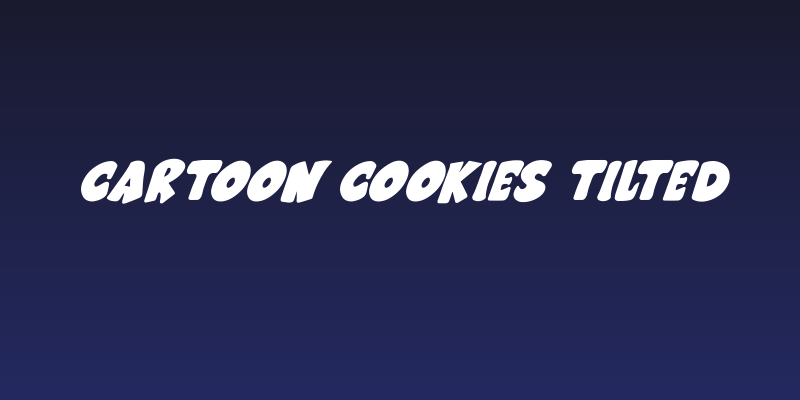 Cartoon cookies Tilted Social Header