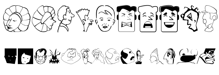 CartoonHeads Font OTHER CHARS