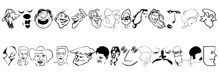 CartoonHeads Font LOWERCASE