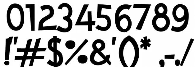 CartoonToyTurbo-Bold Font OTHER CHARS