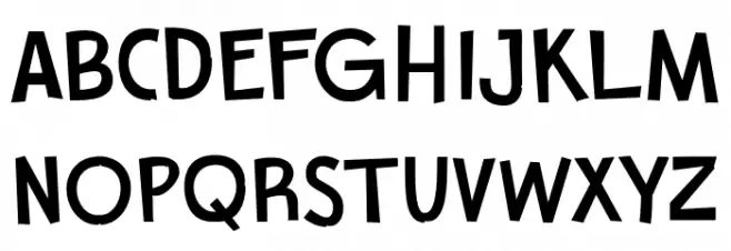 CartoonToyTurbo-Bold フォント 大文字
