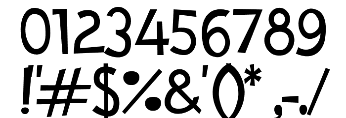 CartoonToyTurbo Font OTHER CHARS