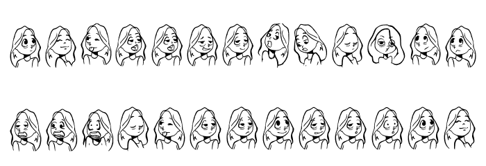 Cartoonabha Regular Font LOWERCASE
