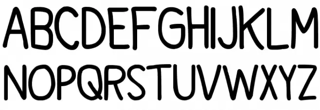 Cartoonero Шрифта ВЕРХНИЙ
