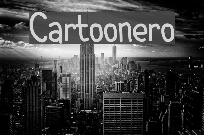 Cartoonero Font examples