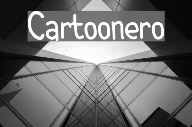 Cartoonero Шрифта examples