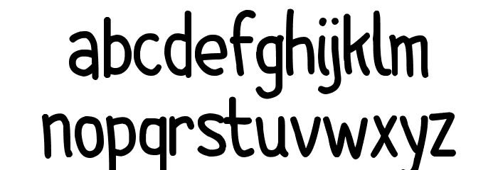 Cartoonero Font LOWERCASE