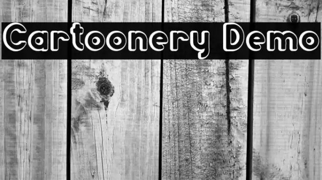 Cartoonery Demo Font examples