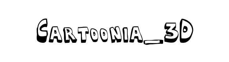 Cartoonia_3D Font