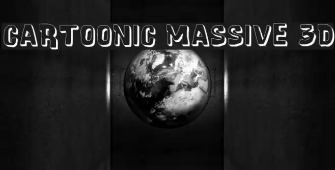 Cartoonic Massive 3D Font examples