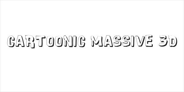 Cartoonic Massive 3D Logo