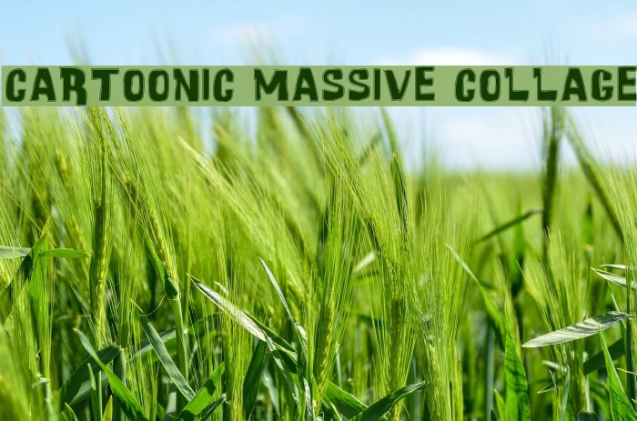 Cartoonic Massive Collage Font examples