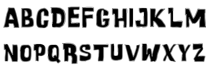 Cartoonic Massive Collage Font LOWERCASE