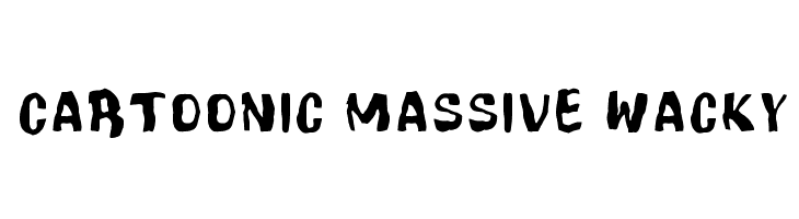Cartoonic Massive Wacky  フリーフォントのダウンロード