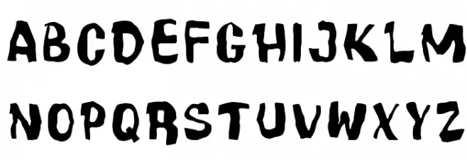 Cartoonic Massive Wacky Schriftart Groß