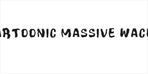 Cartoonic Massive Wacky Logo