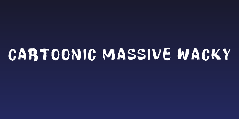 Cartoonic Massive Wacky Social Header