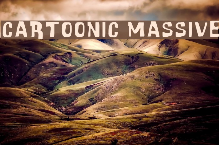 Cartoonic Massive Font examples