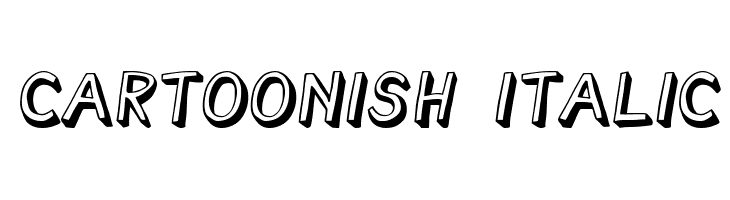 Cartoonish Italic  Descarca Fonturi Gratis