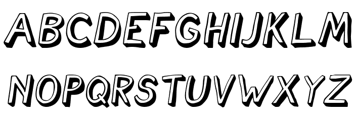 Cartoonish Italic Font LOWERCASE