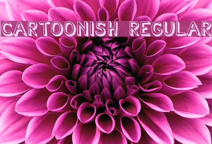 Cartoonish Regular Font examples
