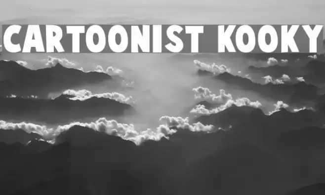 Cartoonist Kooky Font examples