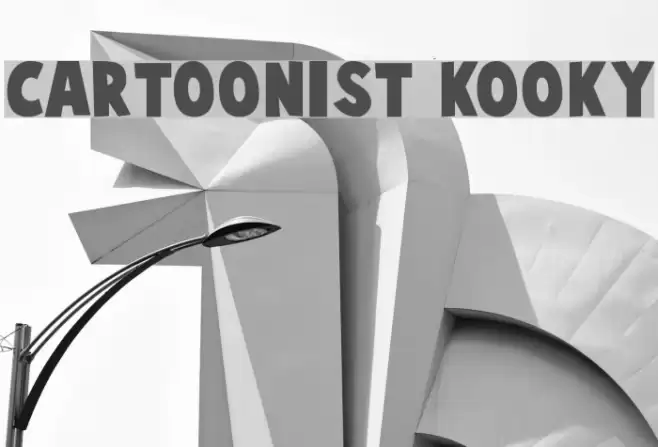 Cartoonist Kooky Font examples