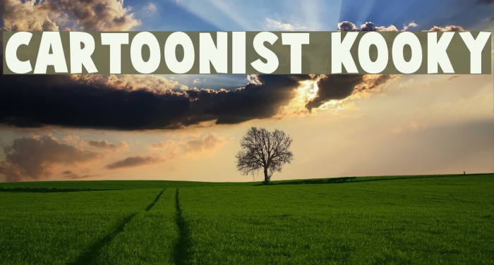 Cartoonist Kooky Font examples