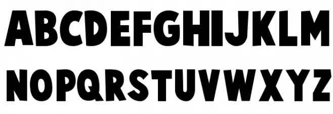 Cartoonist Kooky फ़ॉन्ट लोअरकेस