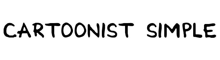 Cartoonist Simple Font