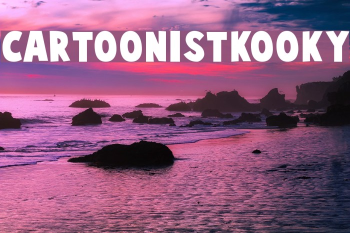 CartoonistKooky Font examples