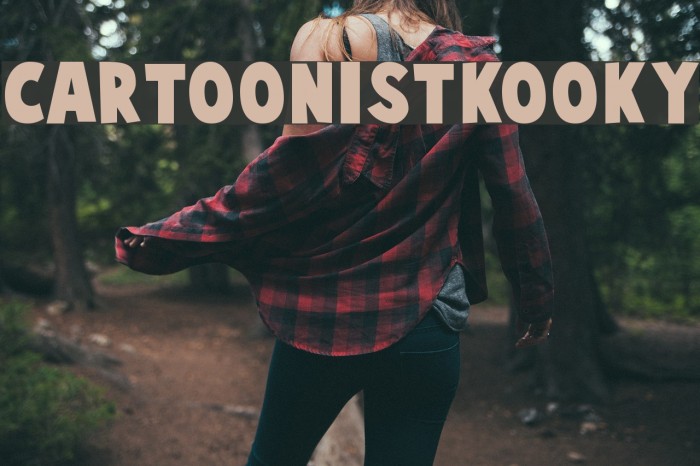 CartoonistKooky Font examples