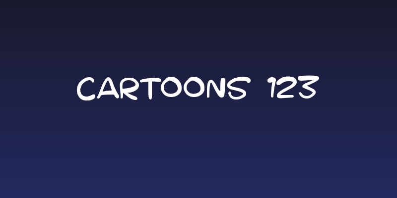 Cartoons 123 Social Header