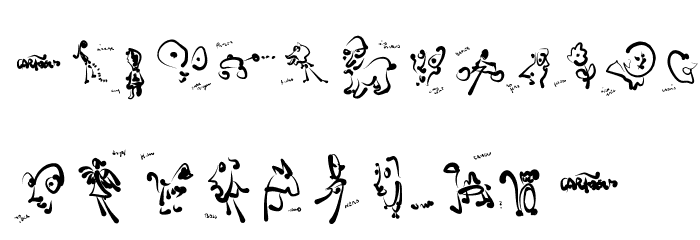 CartoonsAbstract-ExtraBlack Font LOWERCASE