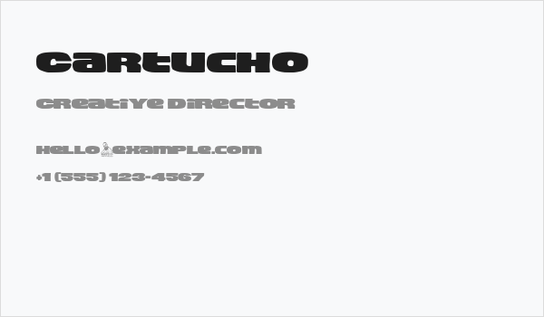 Cartucho Business Card