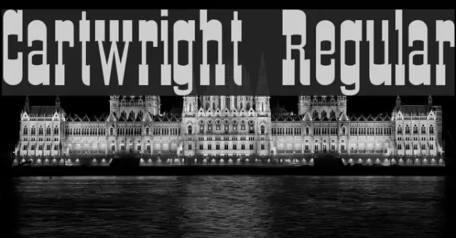 Cartwright Regular Schriftart examples