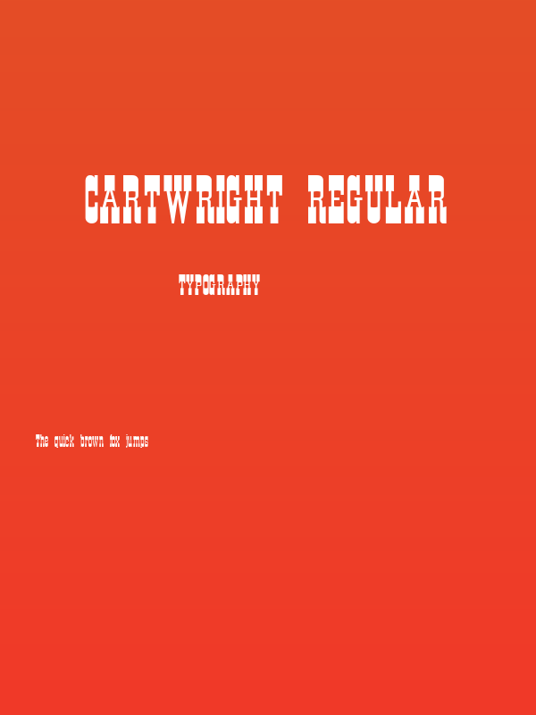 Cartwright Regular Poster