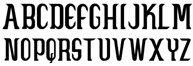 Caruban Шрифта ВЕРХНИЙ