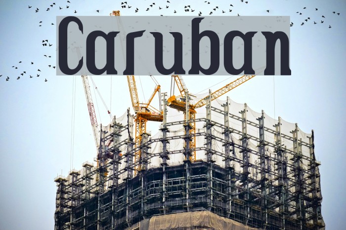 Caruban Font examples