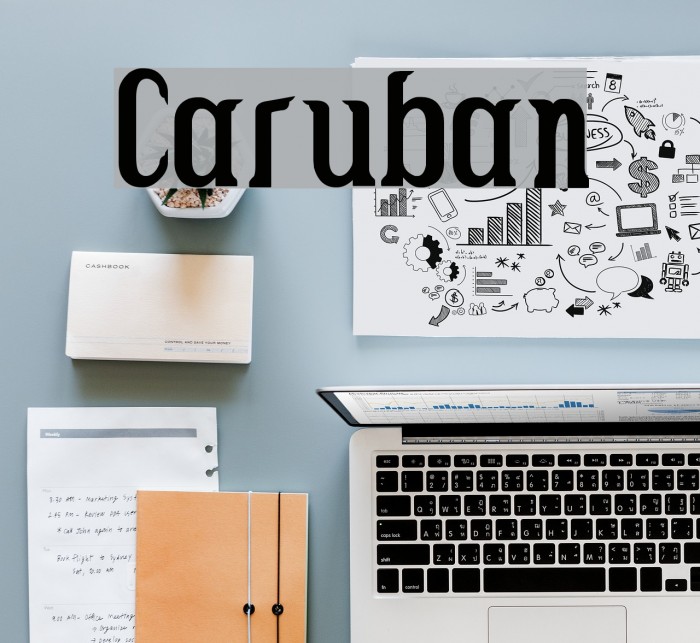 Caruban Font examples
