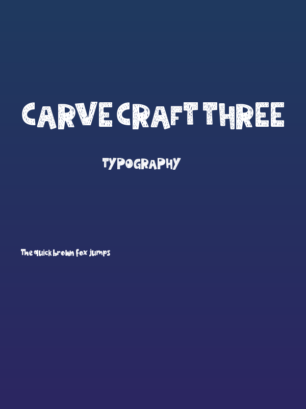 Carve Craft Three Poster