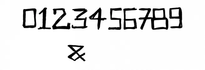 Carve Your Table Font OTHER CHARS