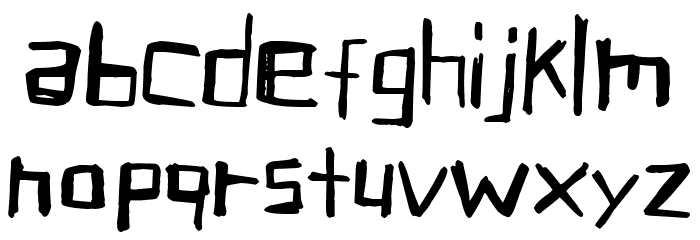 Carve Your Table Font LOWERCASE