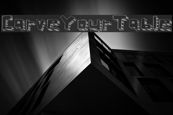 Carve Your Table Font examples