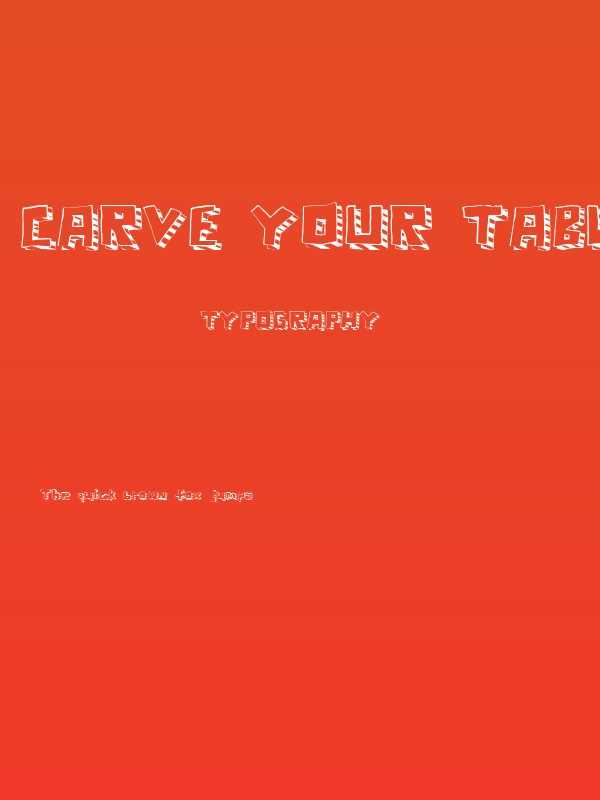 Carve Your Table Poster