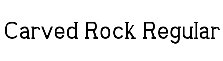 Carved Rock Regular Font
