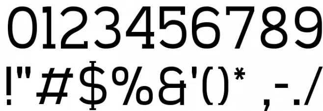 Carved Rock Regular Font OTHER CHARS