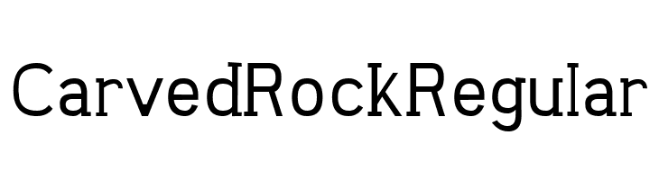 Carved Rock Regular Font