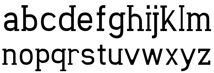 Carved Rock Regular Font LOWERCASE